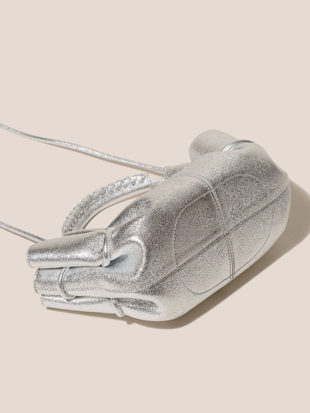 ARTA MINI METALLIC - Pleated Crossbody Bag