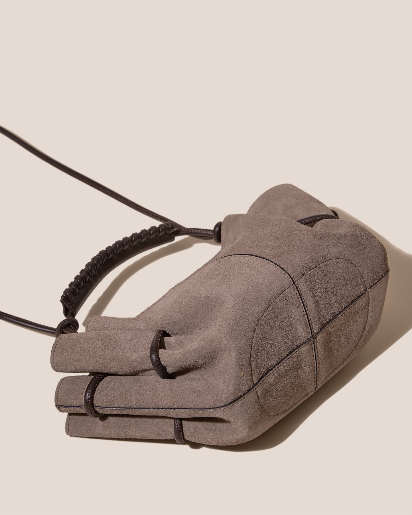 ARTA MINI SUEDE - Pleated Crossbody Bag