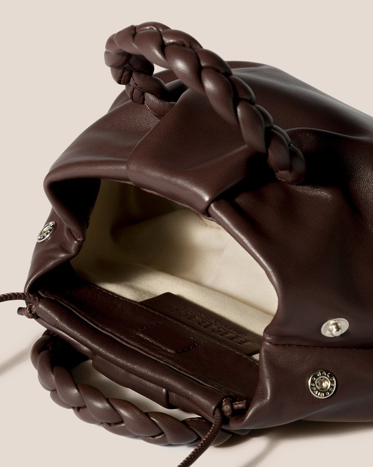 BOMBON - Small Plaited-handle Leather Crossbody Bag