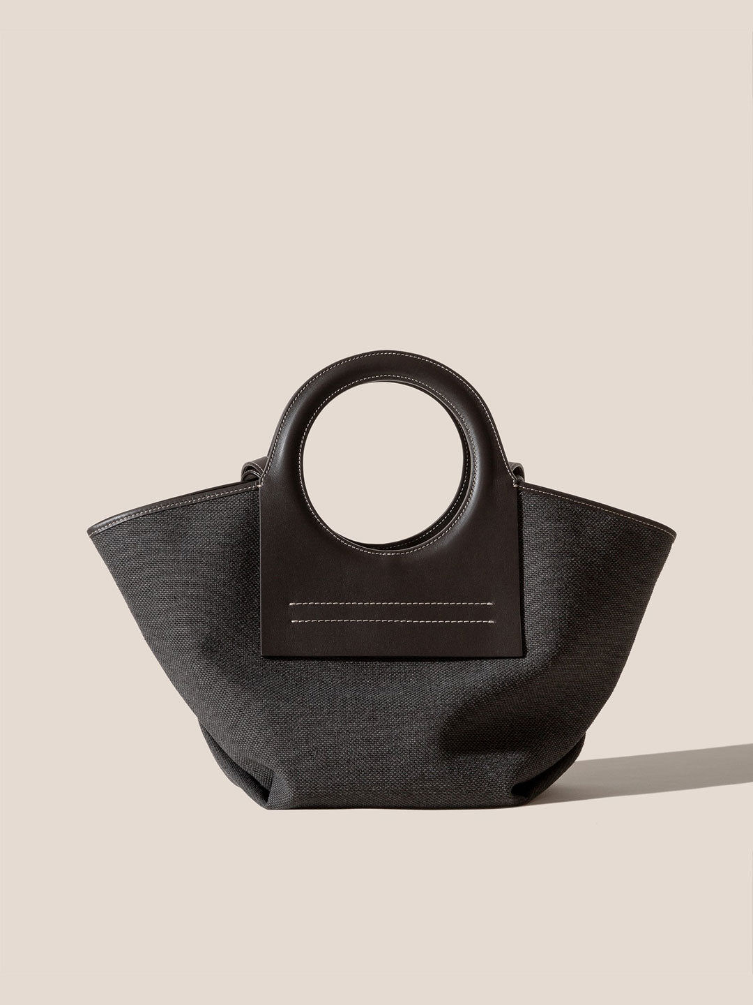 CALA S WINTER - Leather-trimmed Canvas Tote Bag - HEREU JAPAN Official  Online Store