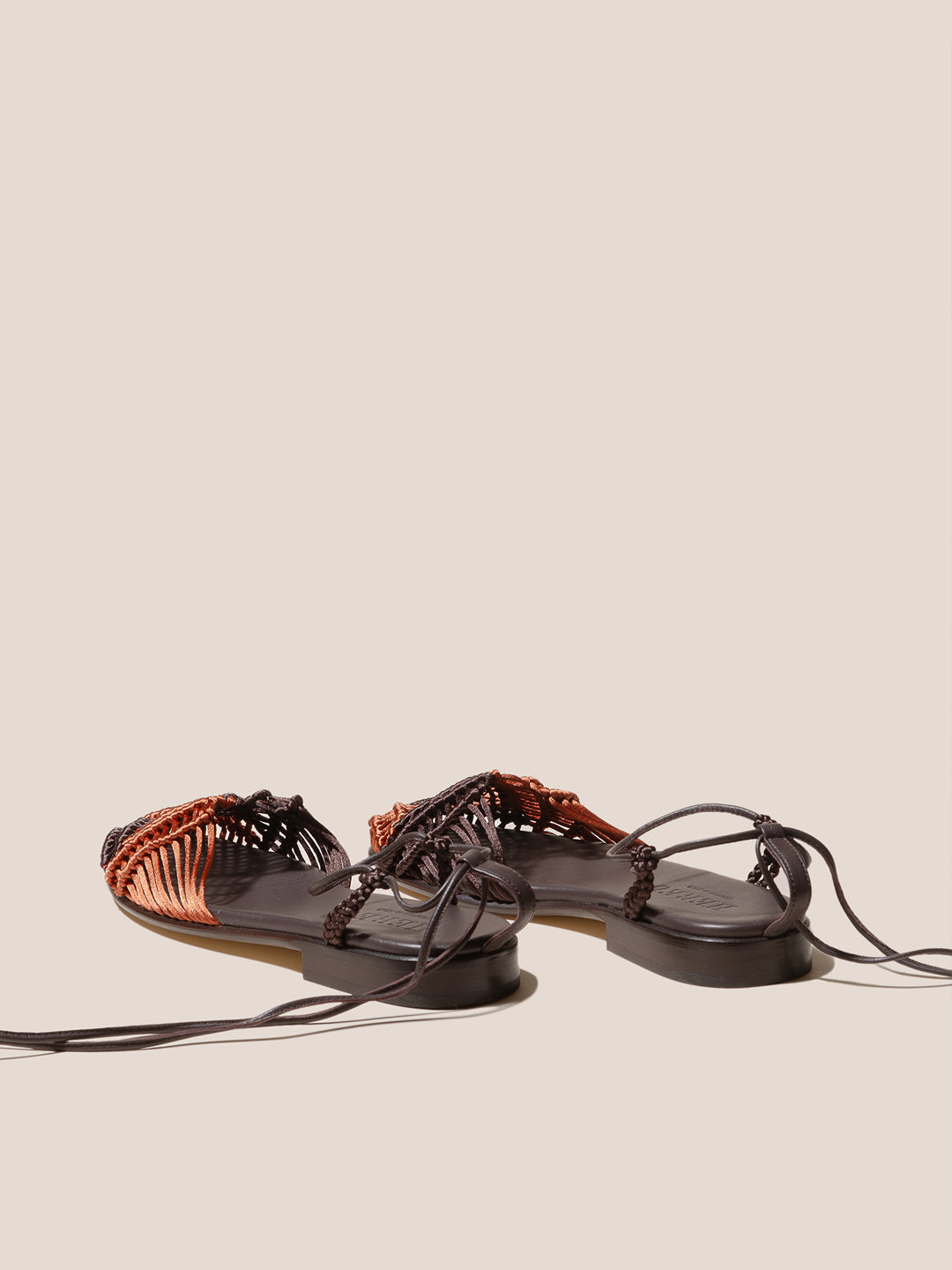 ALIGA - Round-Toe Knotted Sandal
