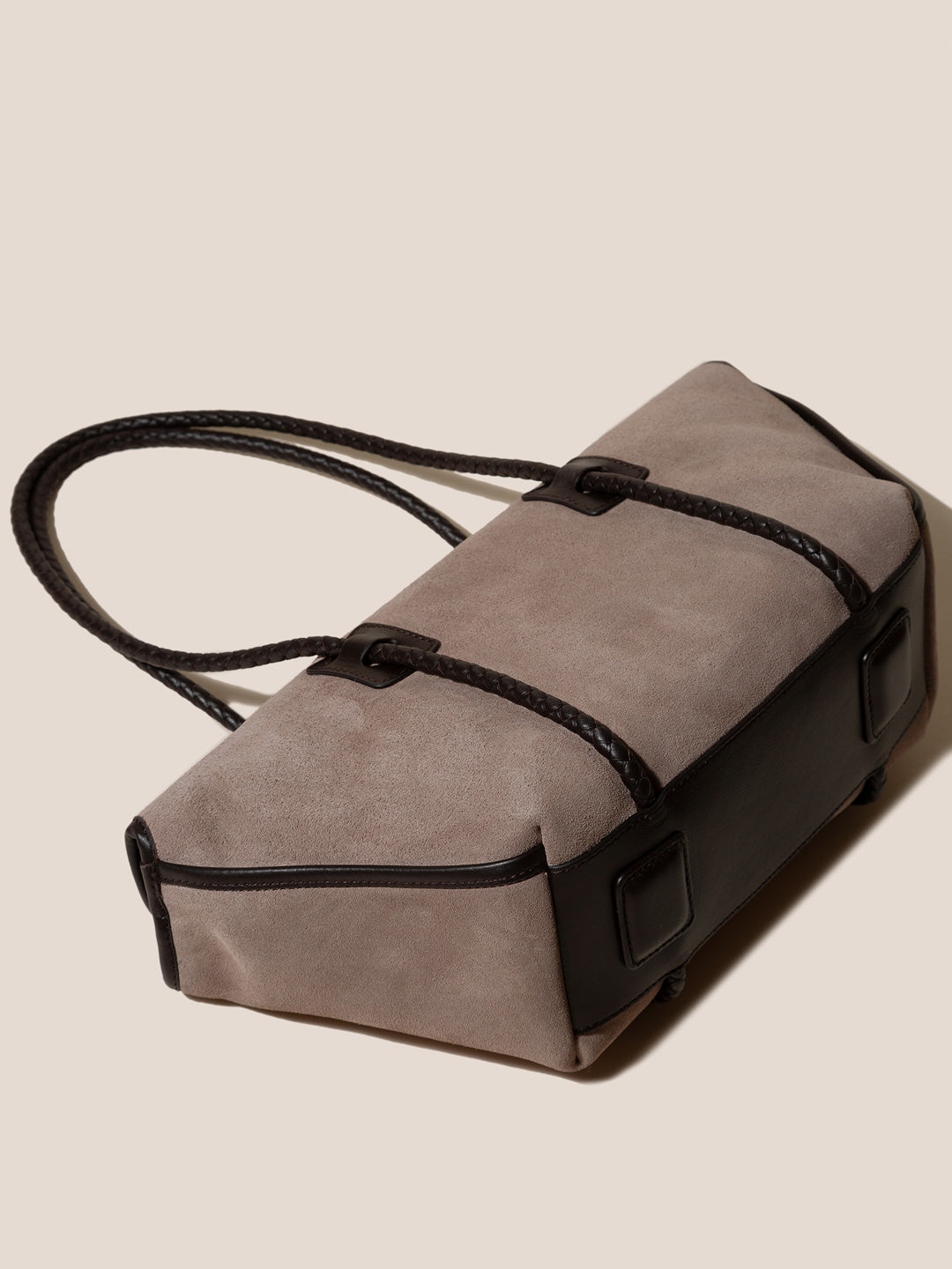 FORNA SUEDE - Leather-Framed Shoulder Bag