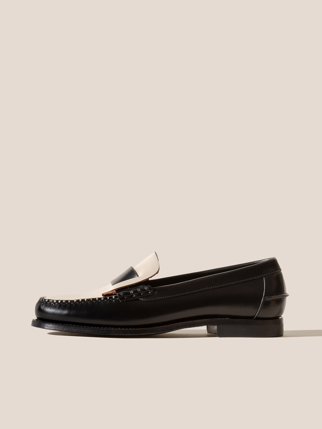 SINEU R BICOLOR - Men's Interlaced-detail Slip-on Loafer