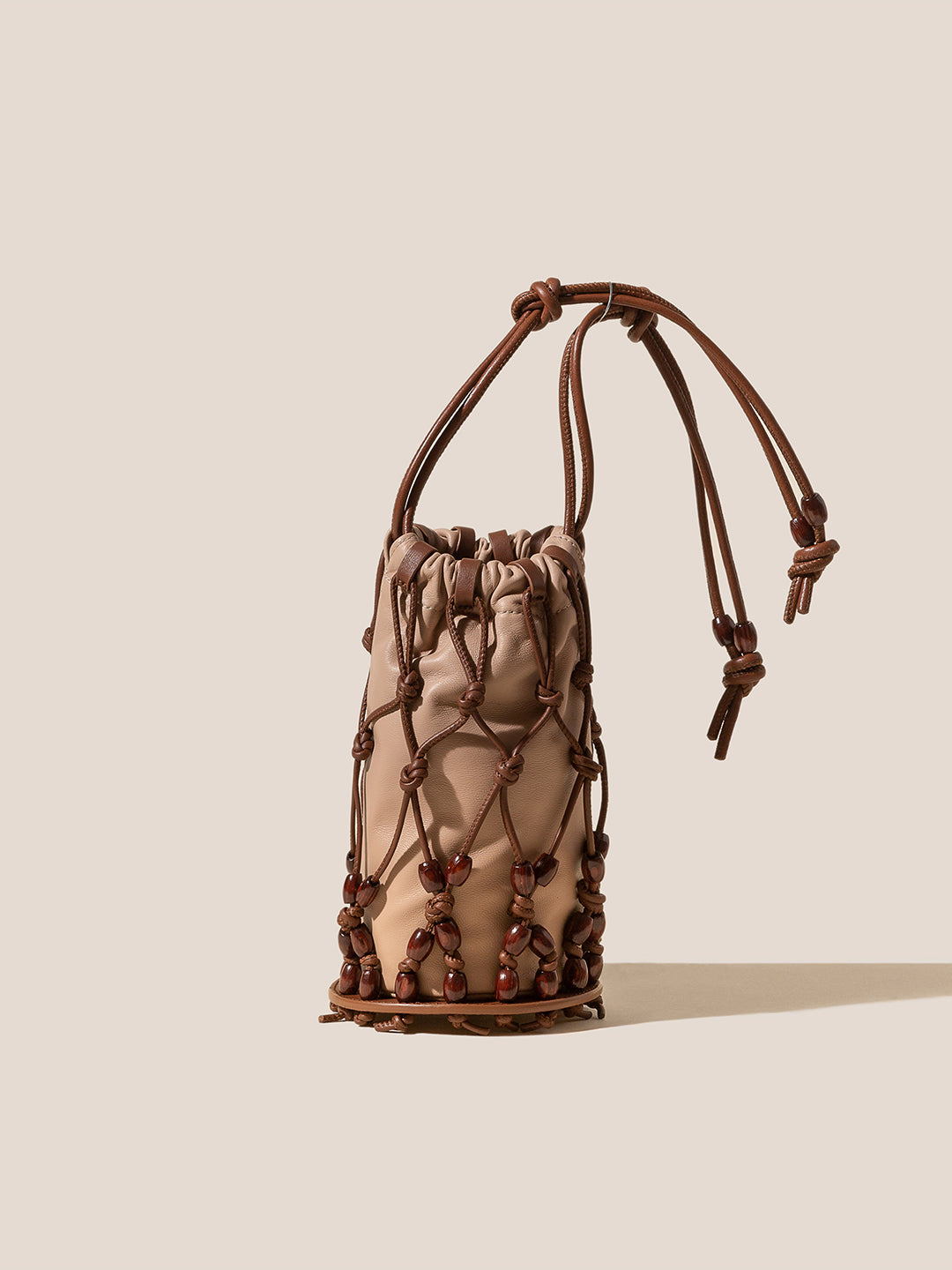 PERLETA - Beaded Mini Drawstring Tote
