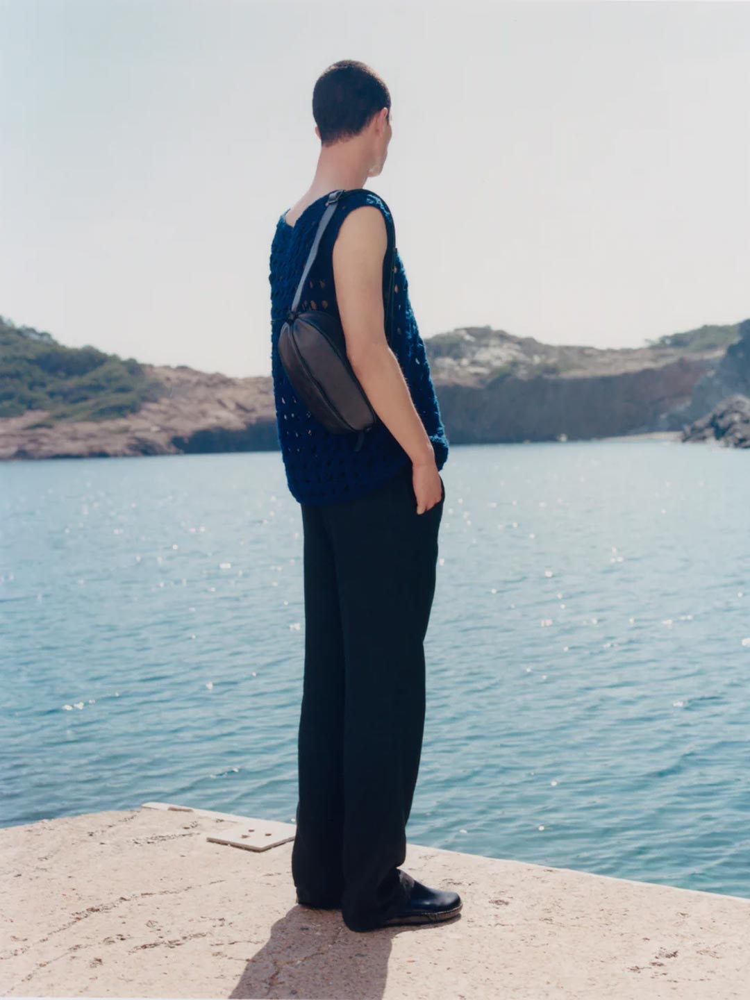 CARGOL - Men's Whipstitched Slingback Clog