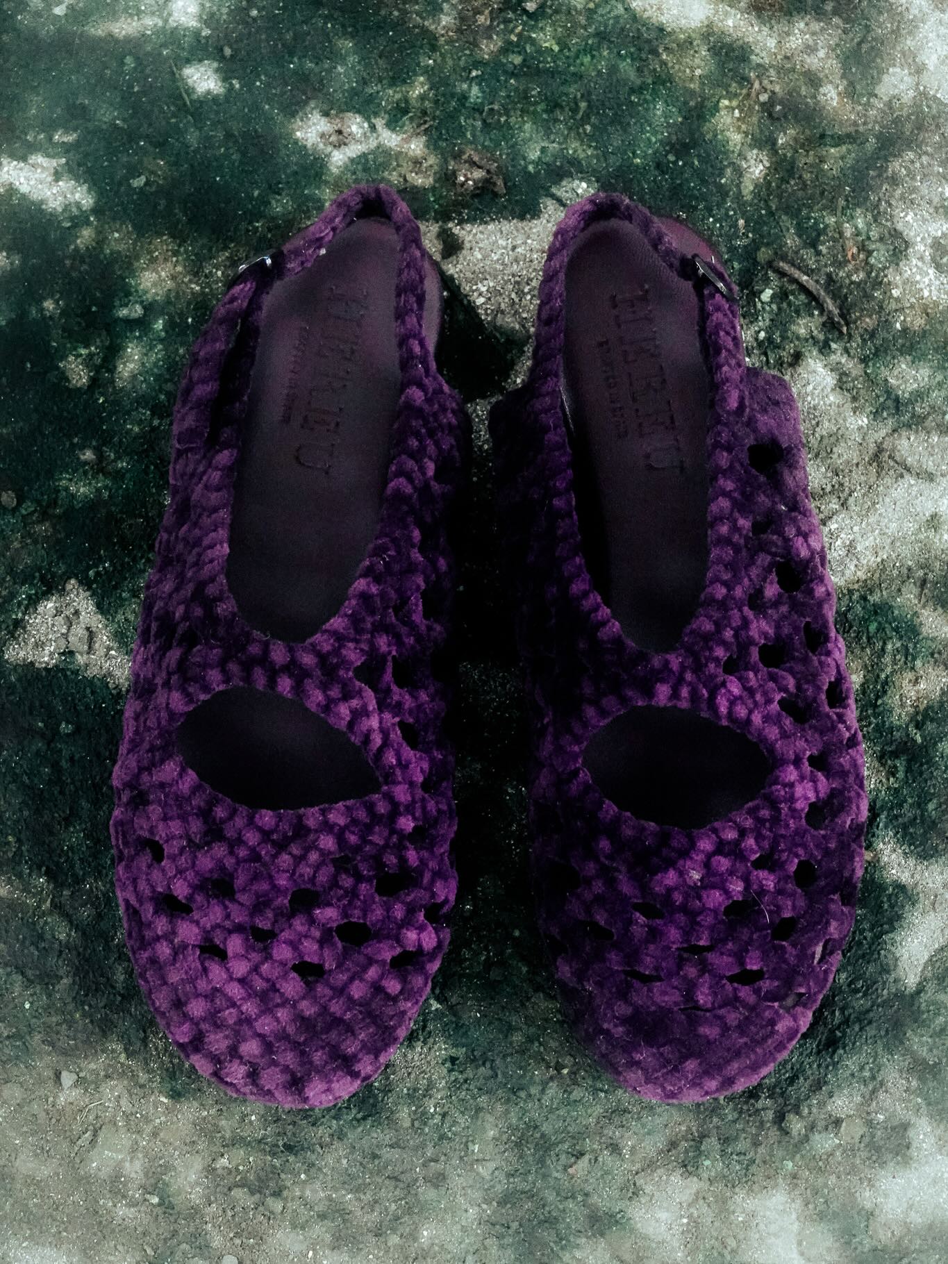 EMPURIA VELVET - Woven Slingback Sandal