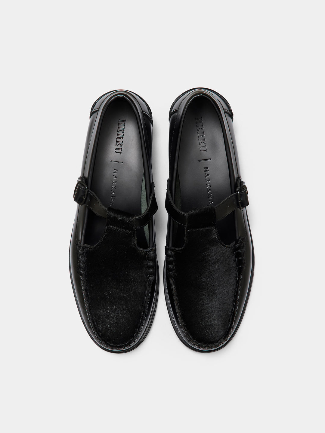 ALBER CALF HAIR - Men's T-bar Loafer <HEREU x MARKAWARE >