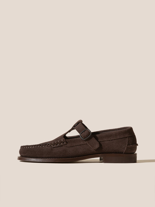 ALBER SUEDE - Men's T-bar Loafer