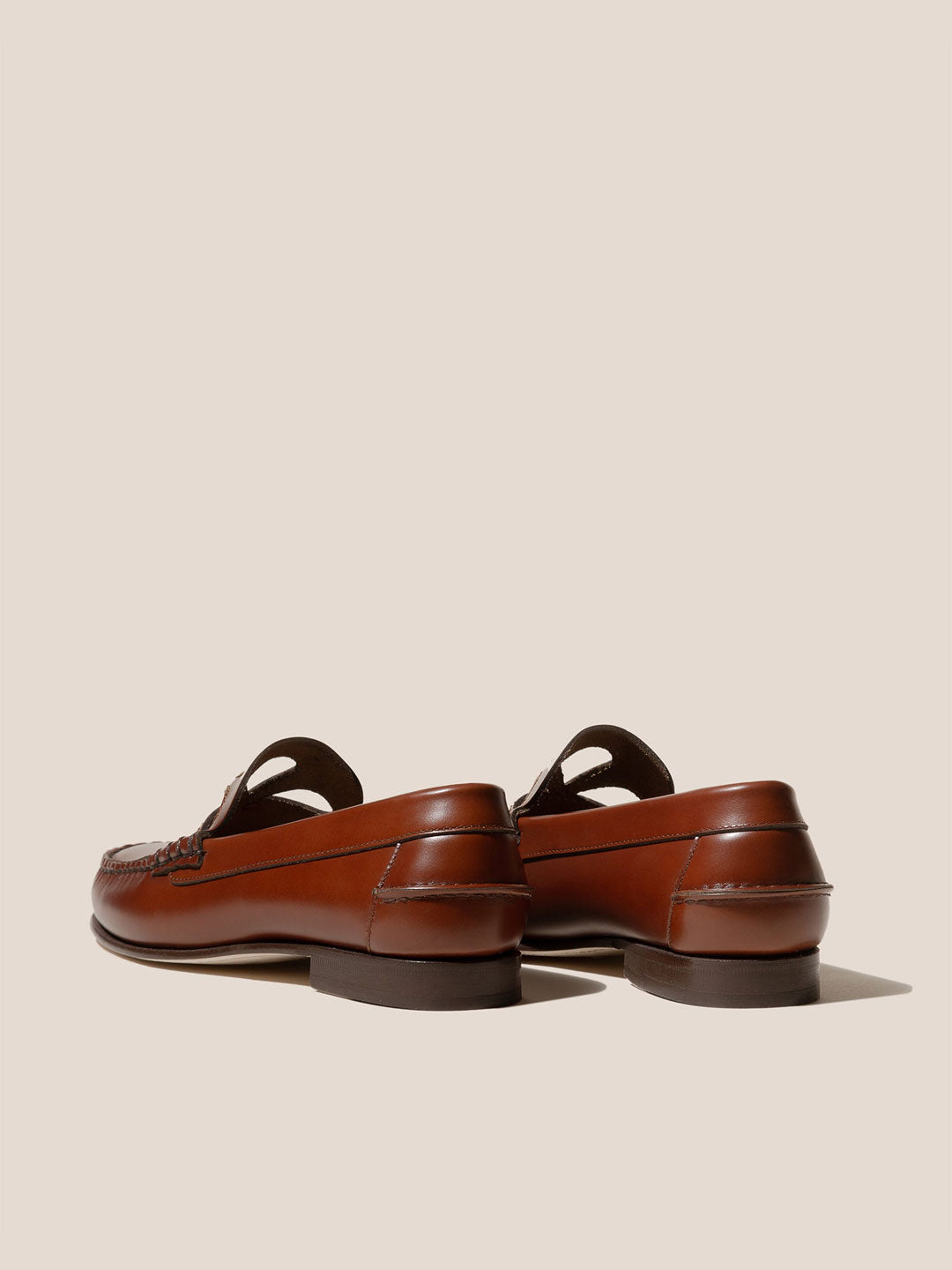 ANANCLA - Cut-Out Slip-On Loafer - Tan - HEREU JAPAN Official