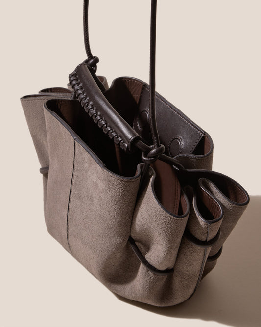 ARTA MINI SUEDE - Pleated Crossbody Bag