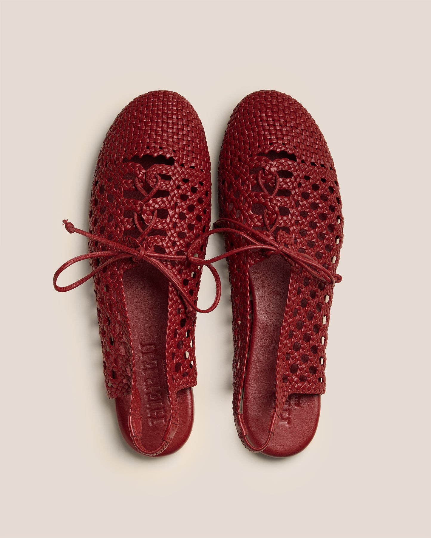 SARDANA - Lace-up Woven Slingback Pump
