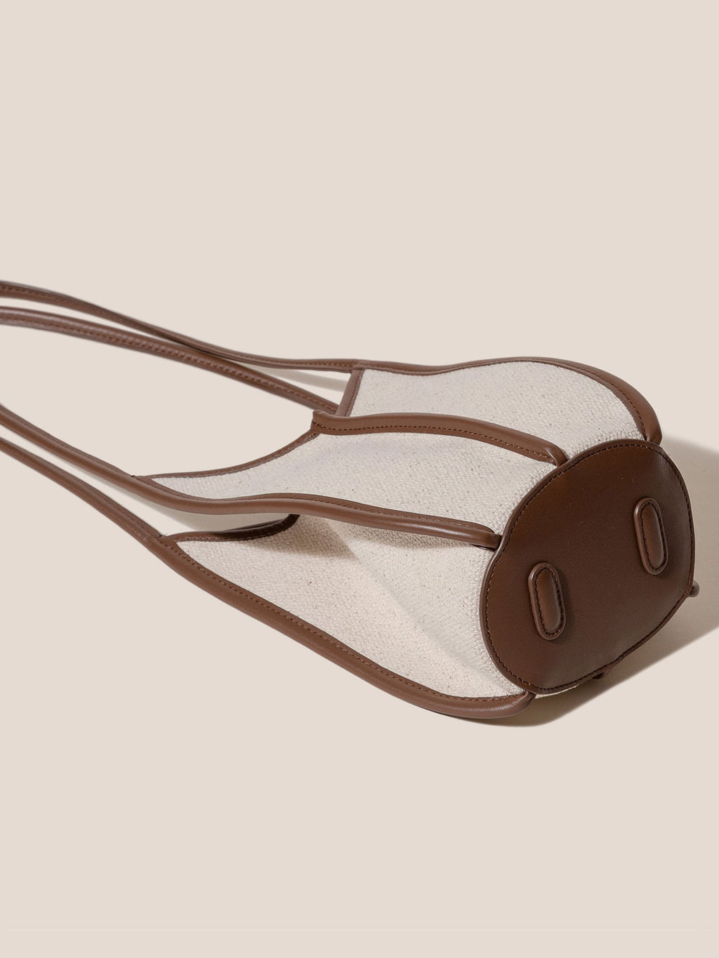 【予約販売】CALELLA BUCKET CANVAS - Leather-trimmed Shoulder Bag