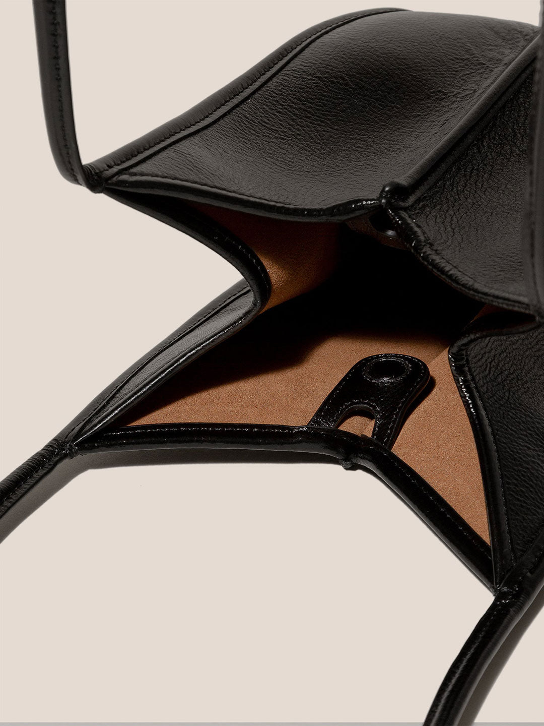 CALELLA BUCKET LEATHER - Leather-trimmed Shoulder Bag