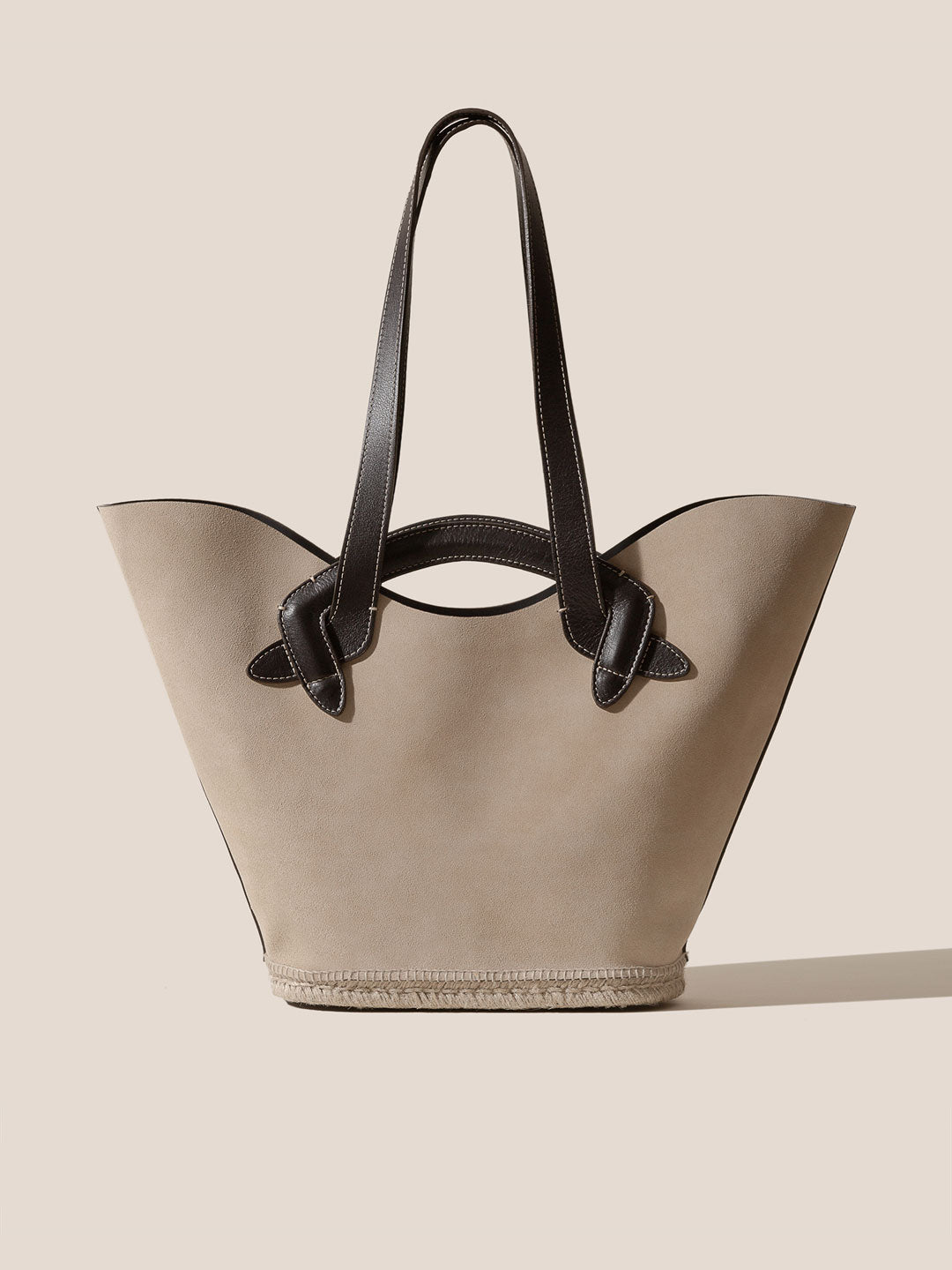 CARAVA SUEDE - Espadrille Suede Tote Bag