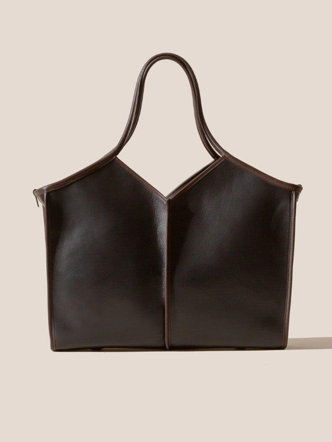 CALELLA SQUARED MEDIUM LEATHER - Tote Bag