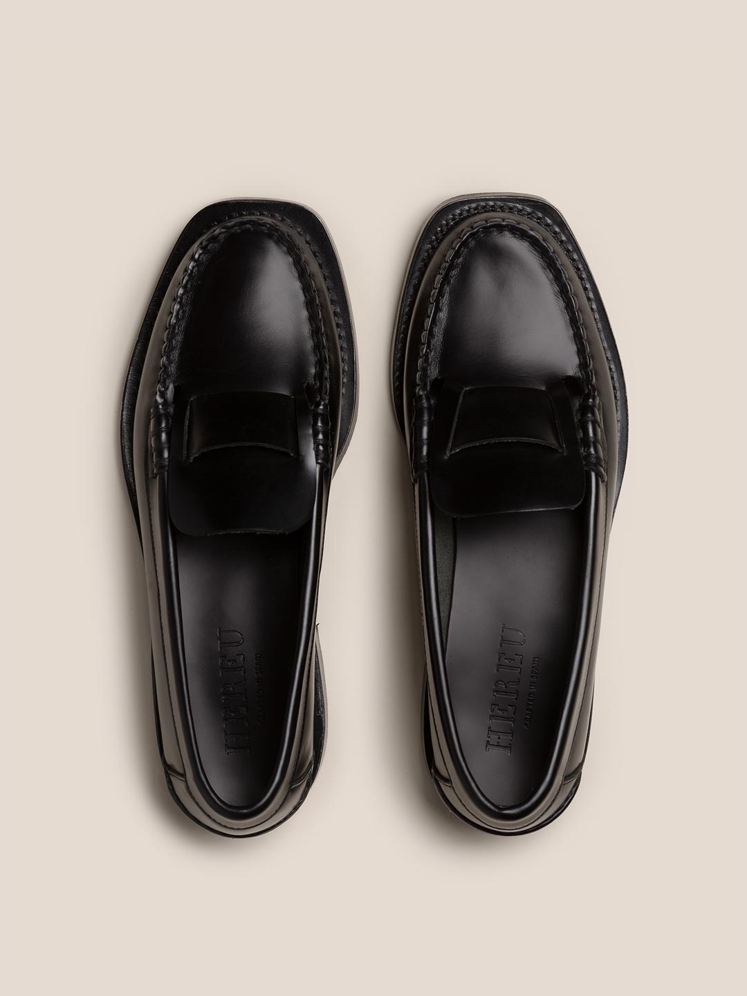 SINEU - Men's Interlaced-detail Slip-on Loafers