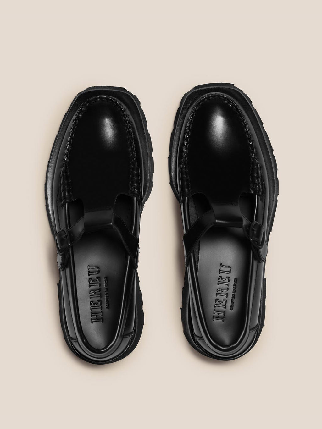 ALBER SPORT - Tread Sole T-Bar Loafer