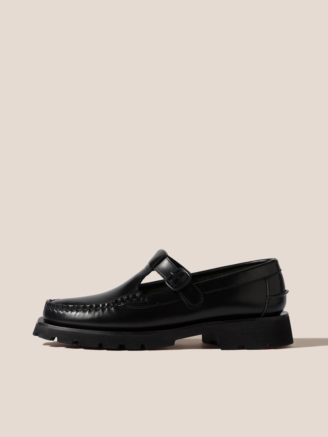 ALBER SPORT - Tread Sole T-Bar Loafer