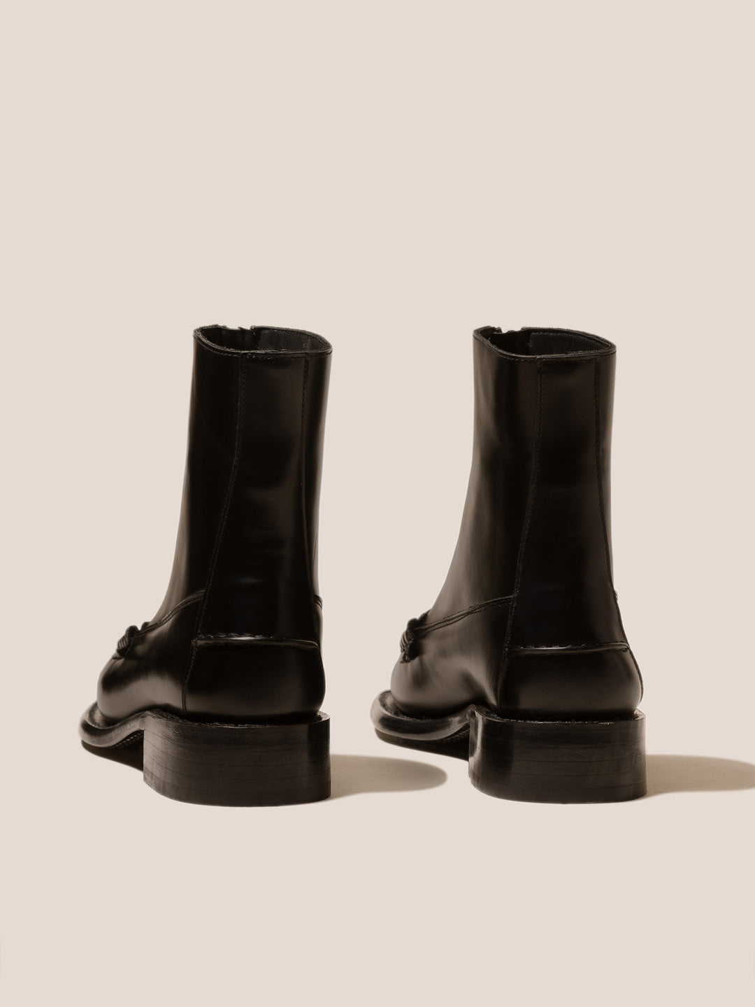 MALLERA - Square-Toe Low Zip Boot - HEREU JAPAN Official Online Store