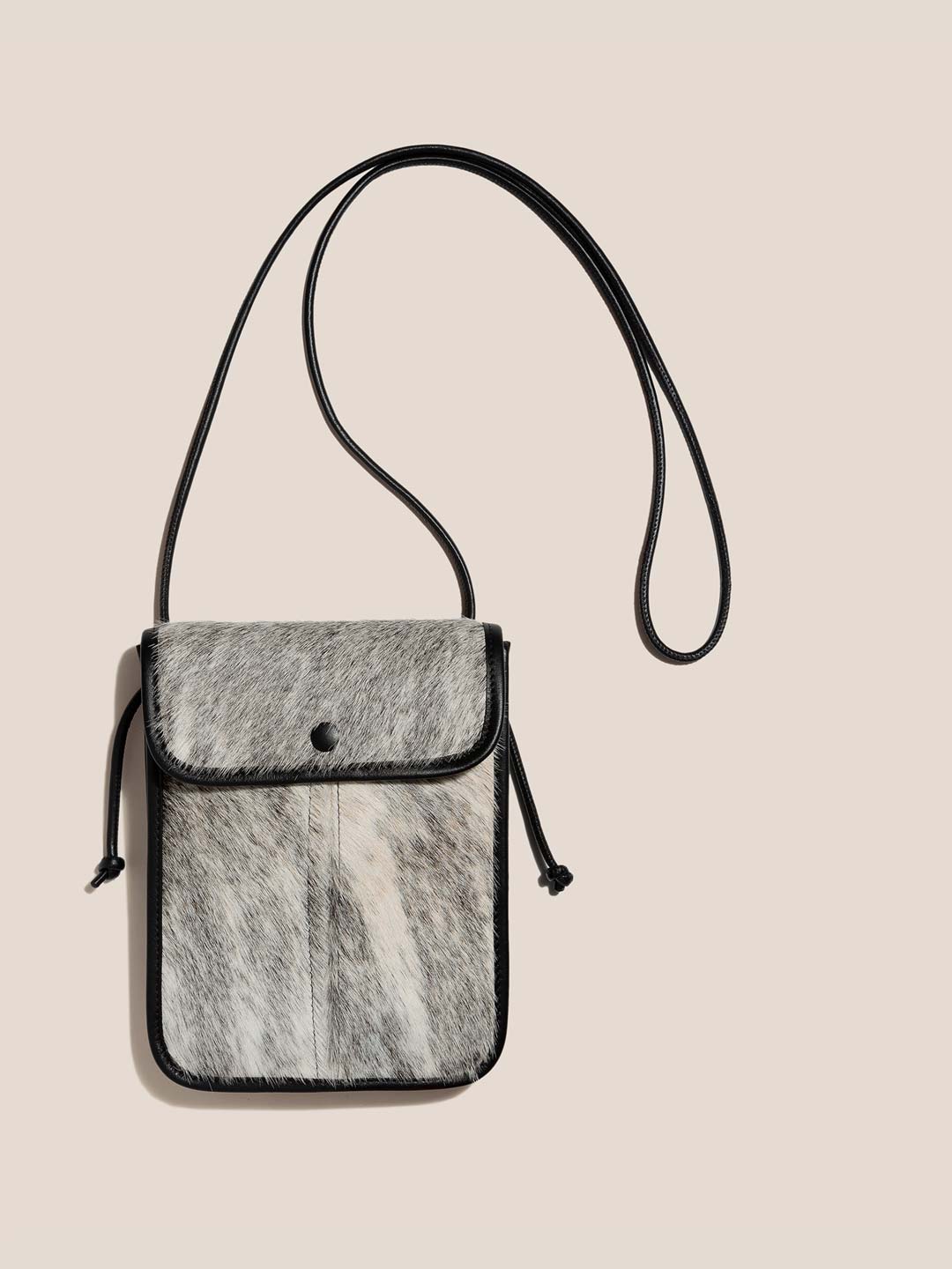 TERRA CALF HAIR - Square-Flat Crossbody Bag