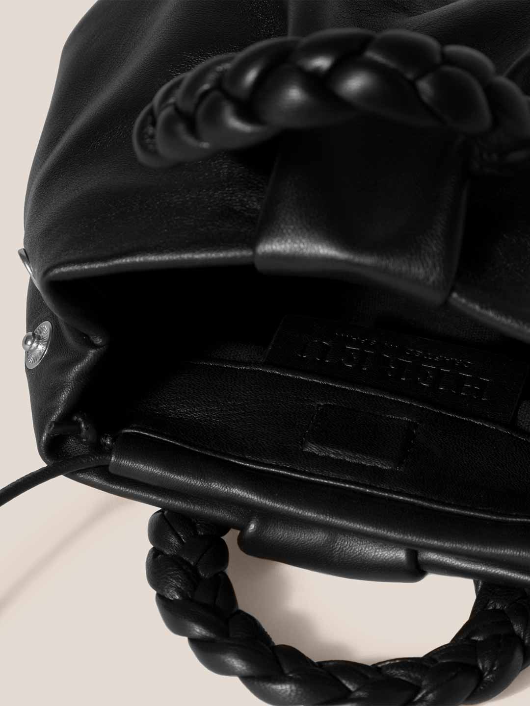 BOMBON - Small Plaited-handle Leather Crossbody Bag
