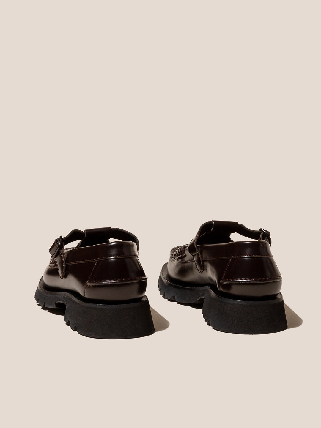 SOLLER SPORT - Tread Sole T-Bar Loafers