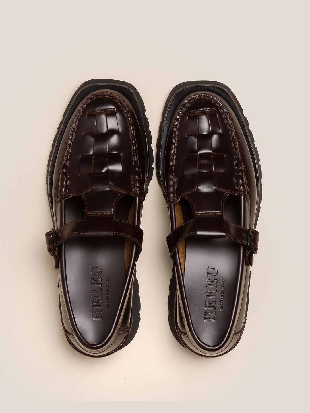SOLLER SPORT - Tread Sole T-Bar Loafers