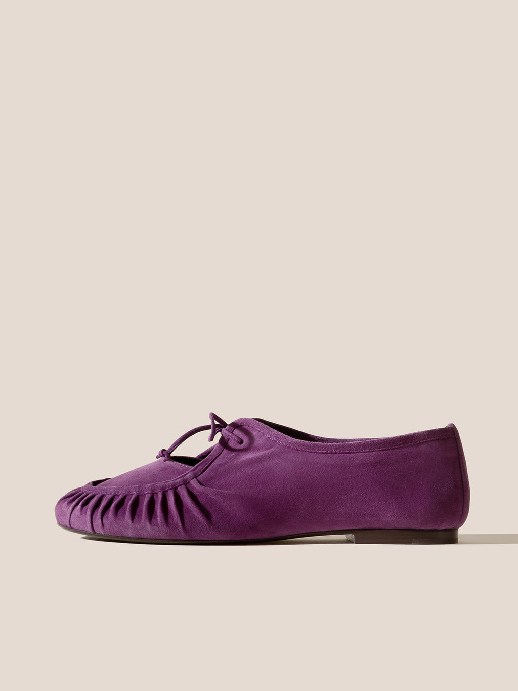 COVETA SUEDE - Pleated Lace-up Loafer