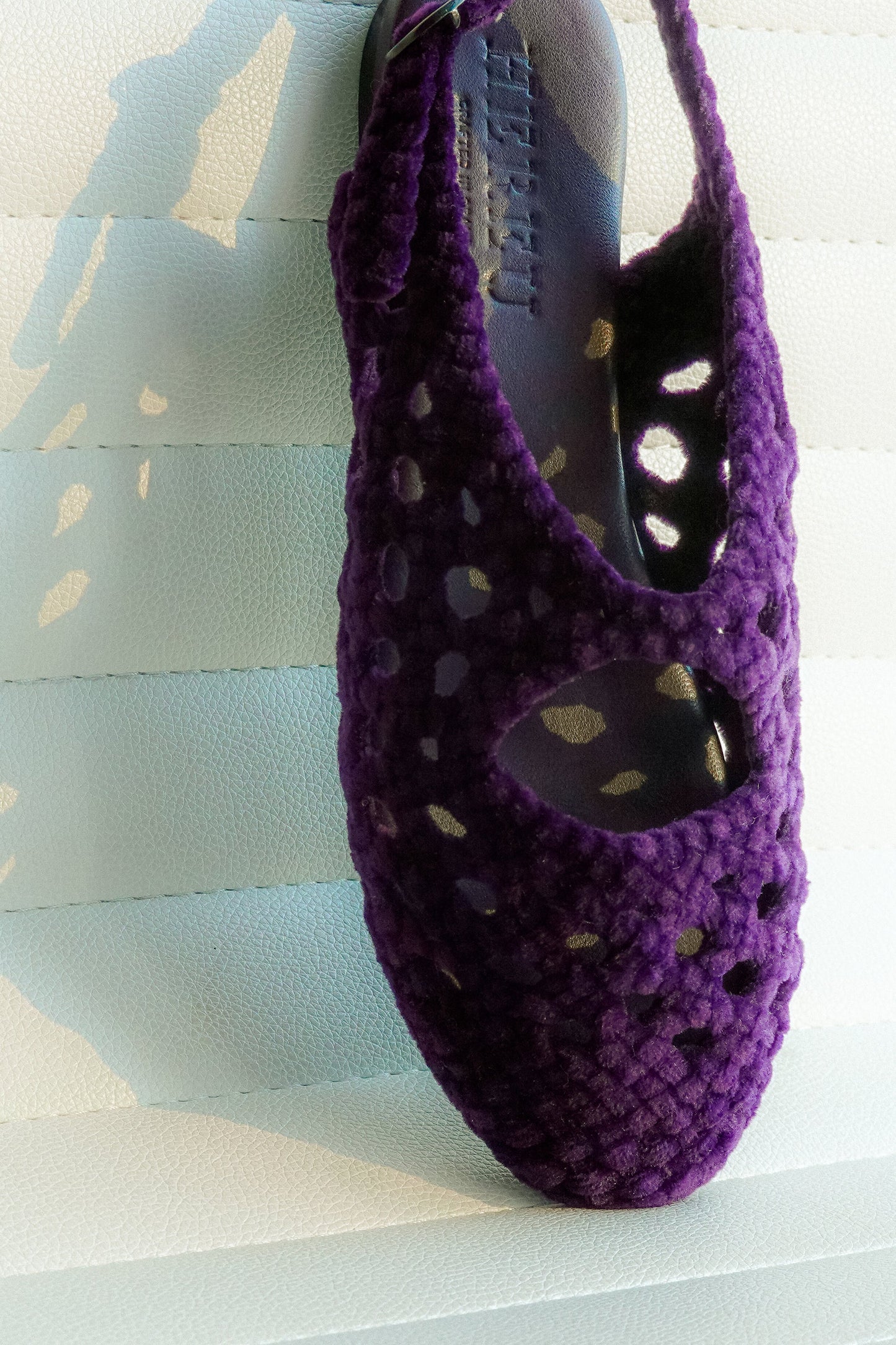 EMPURIA VELVET - Woven Slingback Sandal