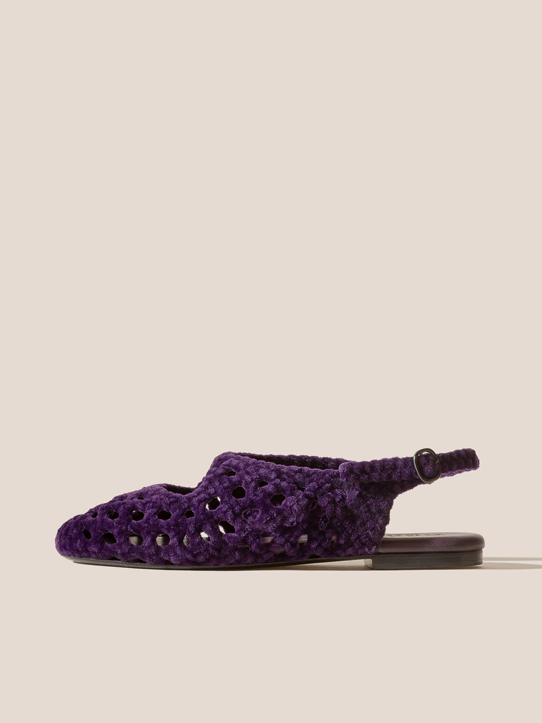 EMPURIA VELVET - Woven Slingback Sandal