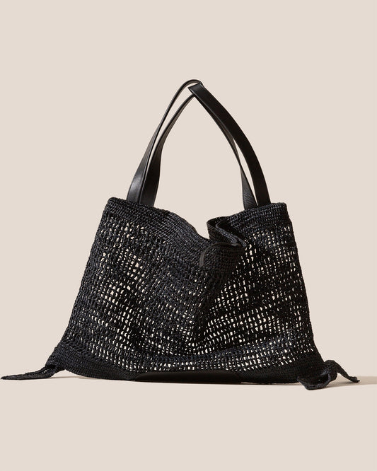 CADOR RAFFIA MESH - Slouchy Shoulder Bag