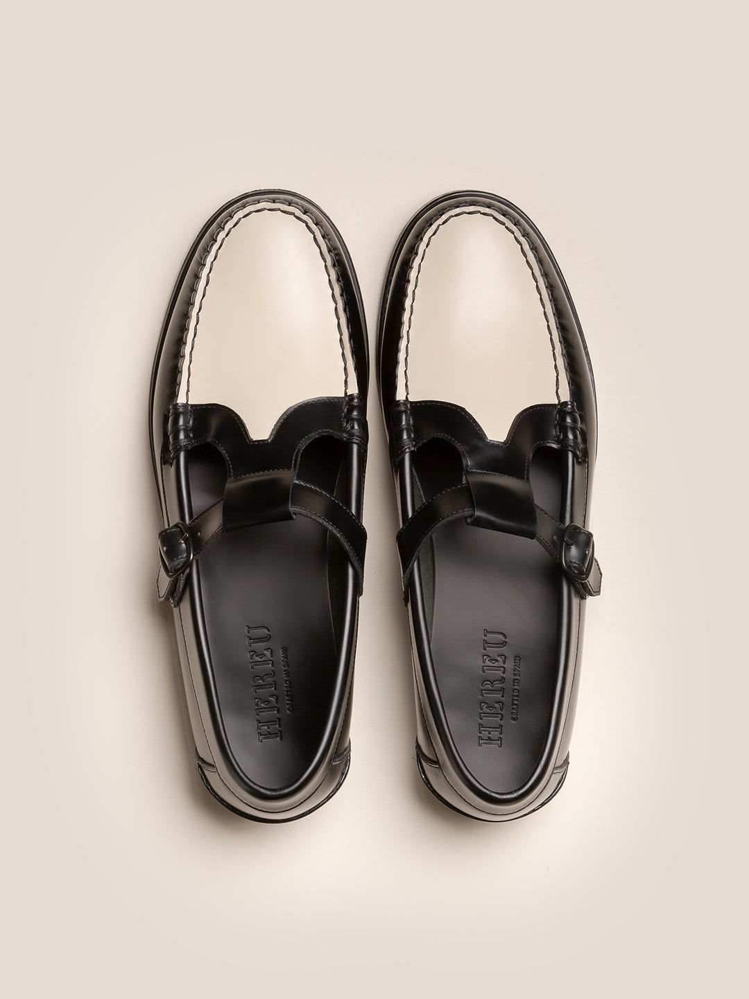 ALBER BICOLOR - Men's T-bar Loafer