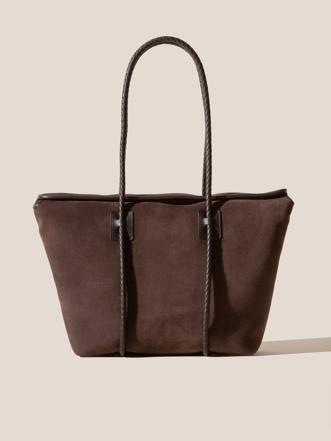 FORNA TOTE SUEDE - Leather-Framed Shoulder Bag