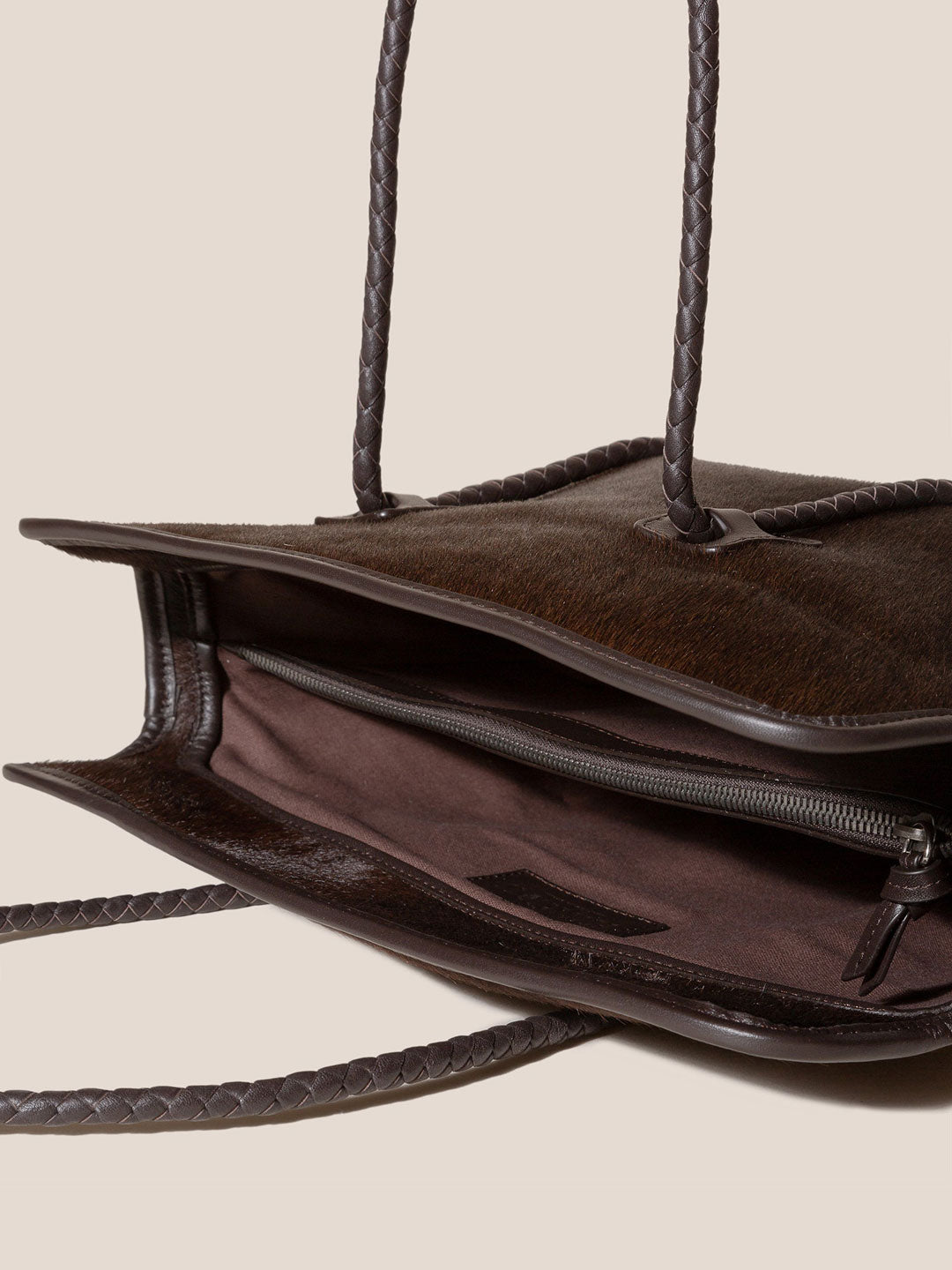 FORNA CALF HAIR - Leather Framed Shoulder Bag