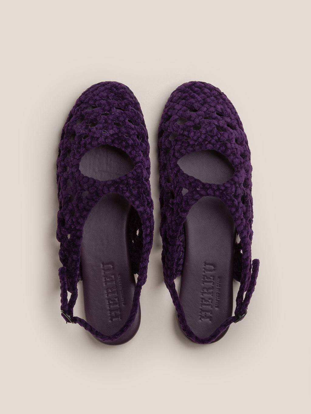 EMPURIA VELVET - Woven Slingback Sandal