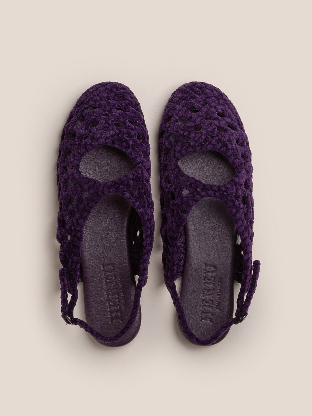 EMPURIA VELVET - Woven Slingback Sandal
