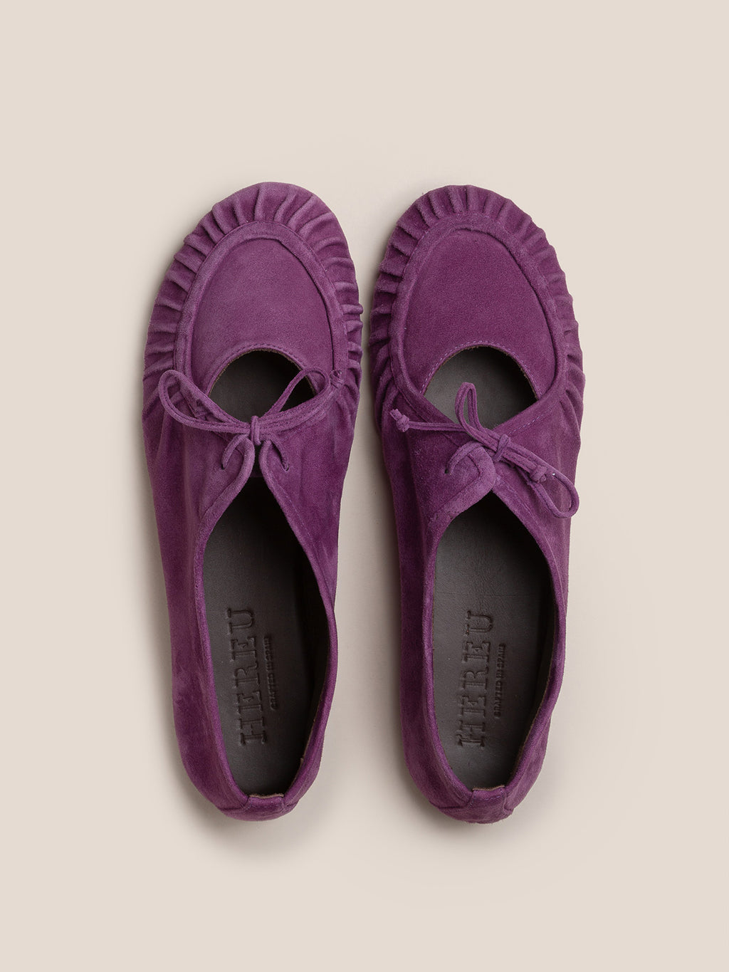 COVETA SUEDE - Pleated Lace-up Loafer