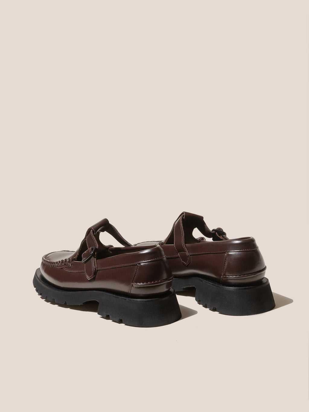 ALBER SPORT - Tread Sole T-Bar Loafer