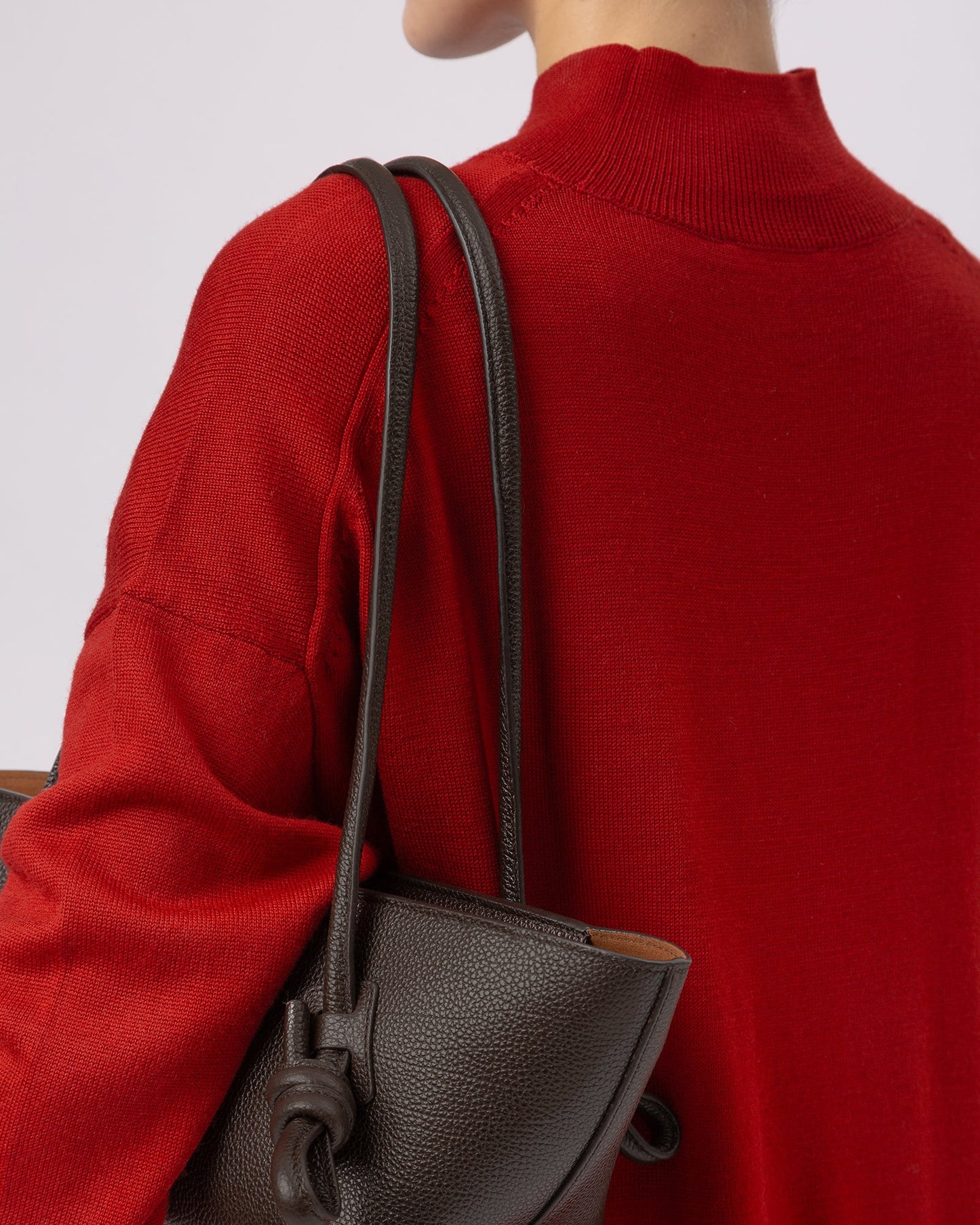 FLECA GRAINY - Knotted - Handle Shoulder Bag