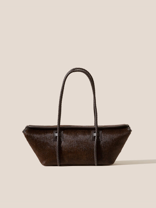 FORNA CALF HAIR - Leather Framed Shoulder Bag