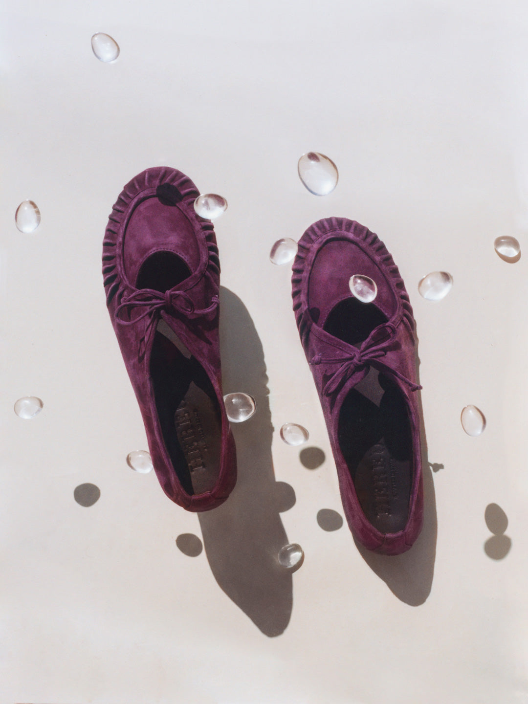 COVETA SUEDE - Pleated Lace-up Loafer