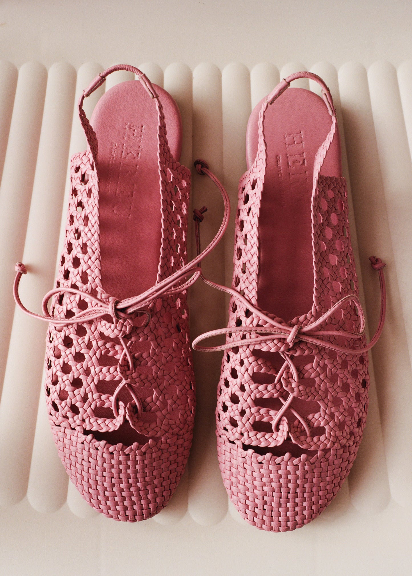 SARDANA - Lace-up Woven Slingback Pump