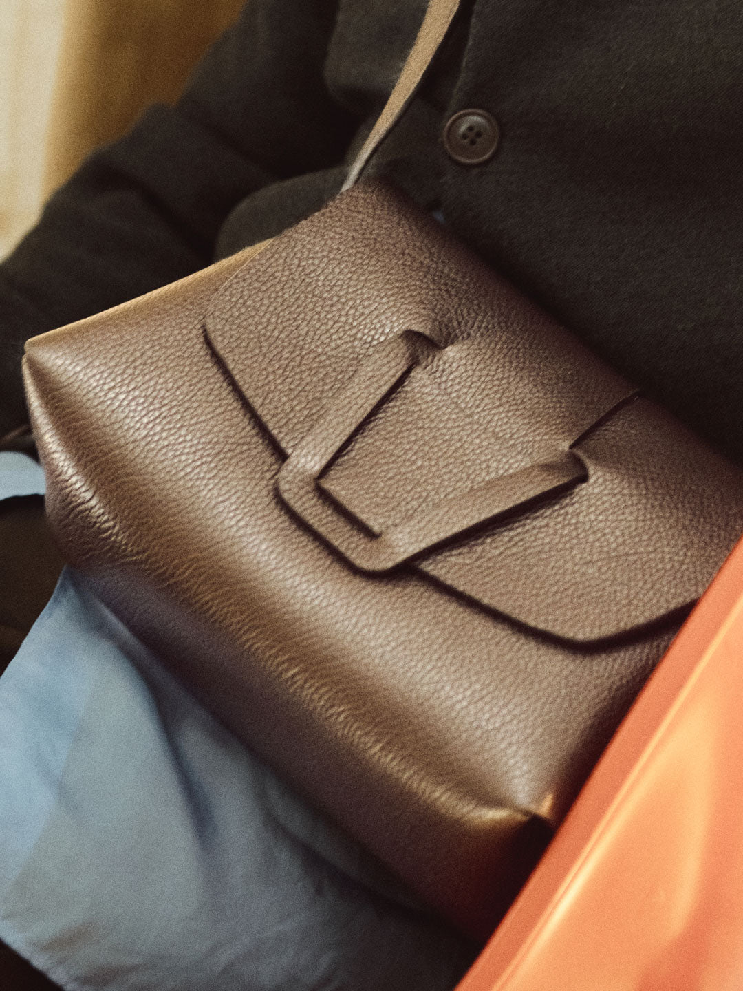 MABRA CROSSBODY GRAINY - Woven Detail Crossbody Bag