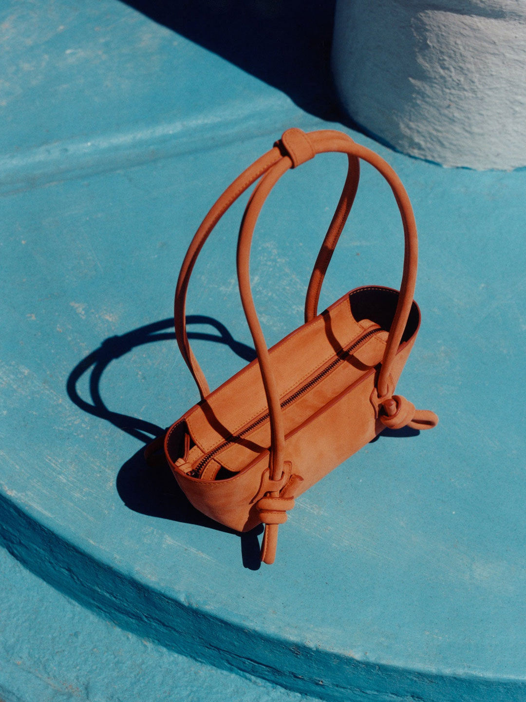 FLECA MINI SHOULDER NOBUCK - Knotted-handle Shoulder Bag