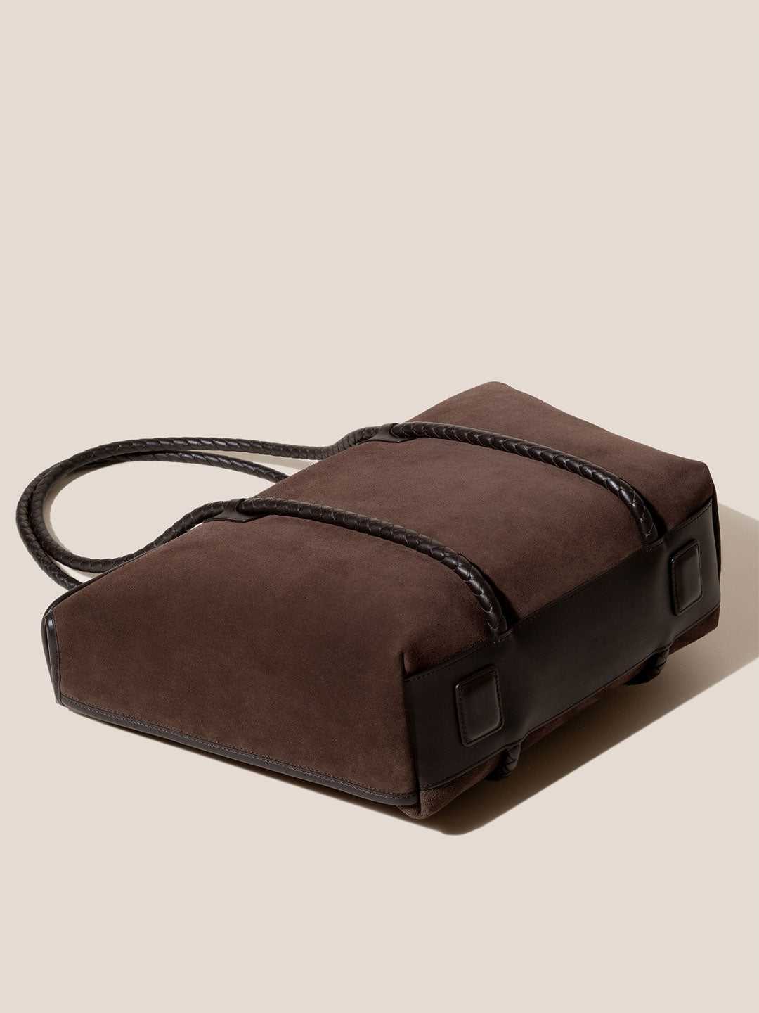 FORNA TOTE SUEDE - Leather-Framed Shoulder Bag