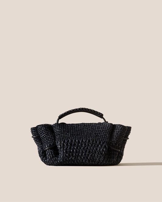 ARTA MINI CROCHET RAFFIA - Pleated Crossbody Bag