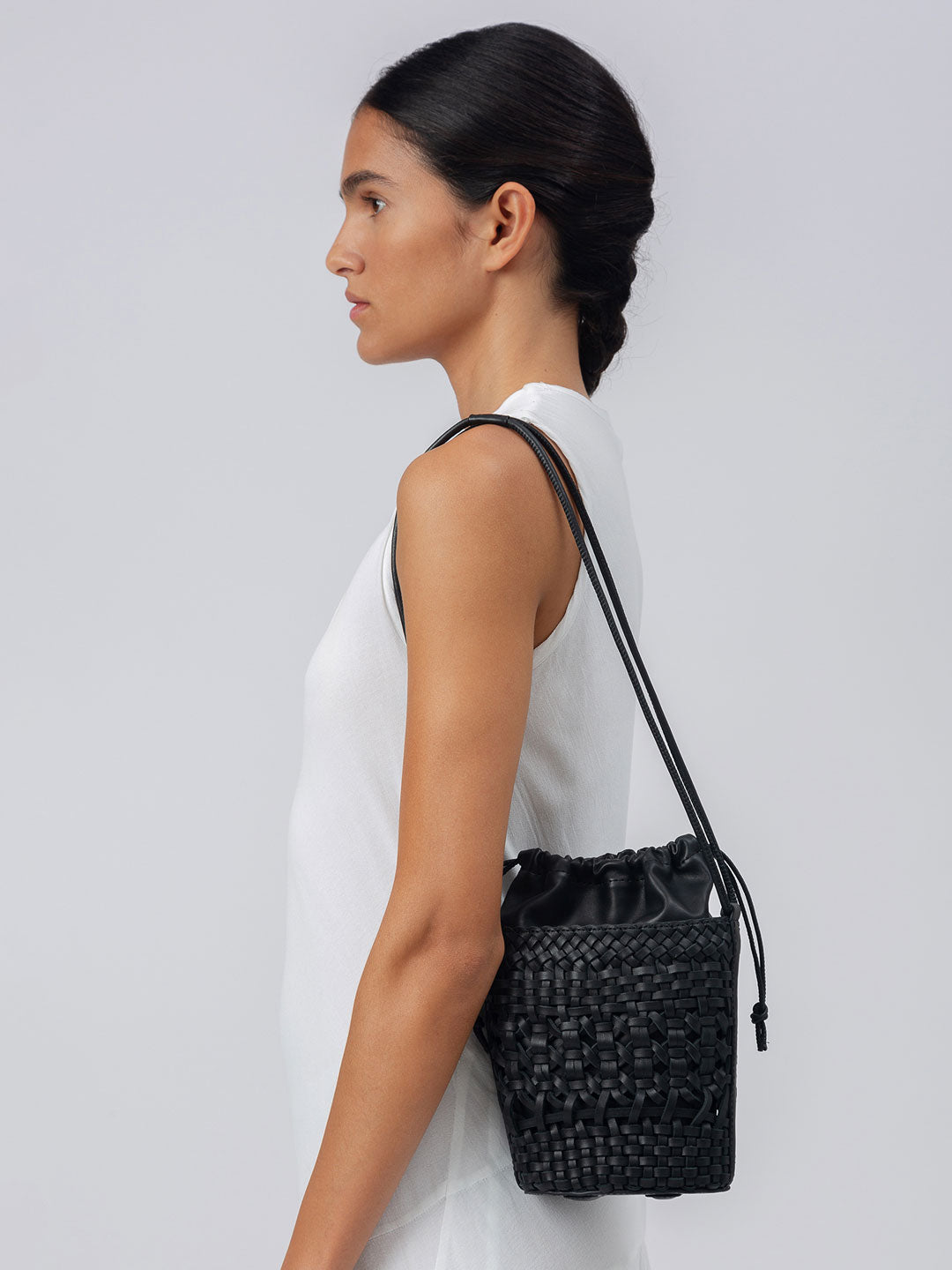 PALAU - Hand Braided Mini Bucket Bag