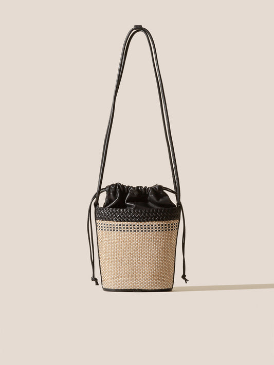 PALAU YUTE - Hand-Braided Mini Bucket Crossbody Bag