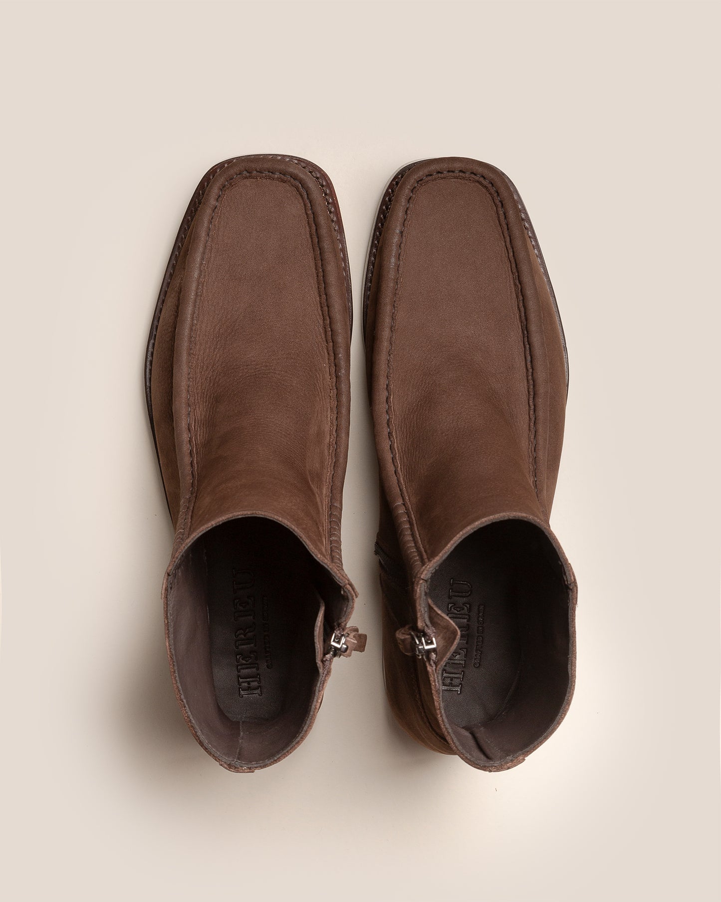 RIERA BORDON NUBUCK - Moc Toe Low-calf Boot
