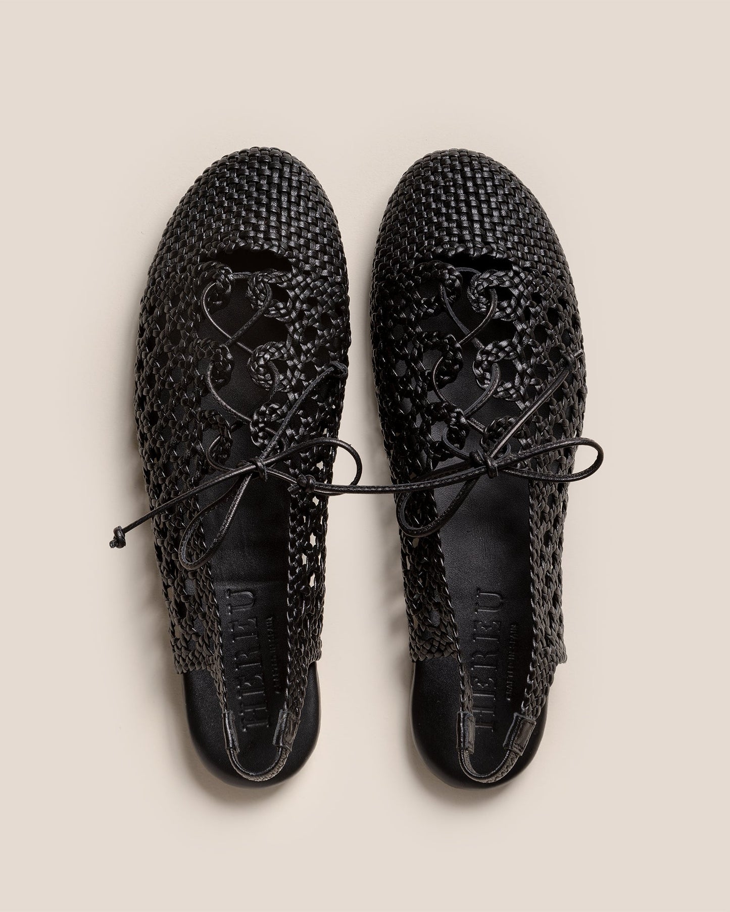 SARDANA - Lace-up Woven Slingback Pump